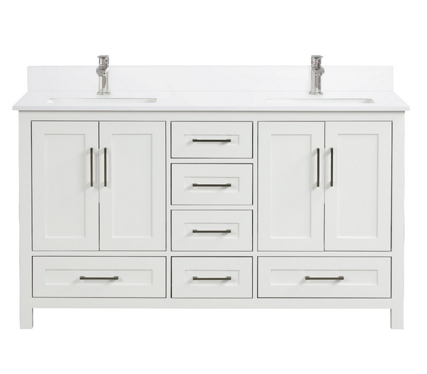 Valencia 60 Vanity Double Sinks Dove White (RA-VV6021D-DS)