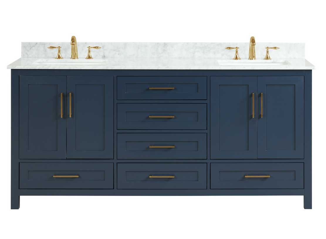 Valencia 72" Vanity Double Sinks Aria Blue (RA-VV7221D-AB)