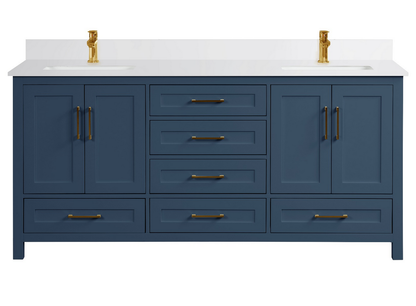 Valencia 72" Vanity Double Sinks Aria Blue (RA-VV7221D-AB)