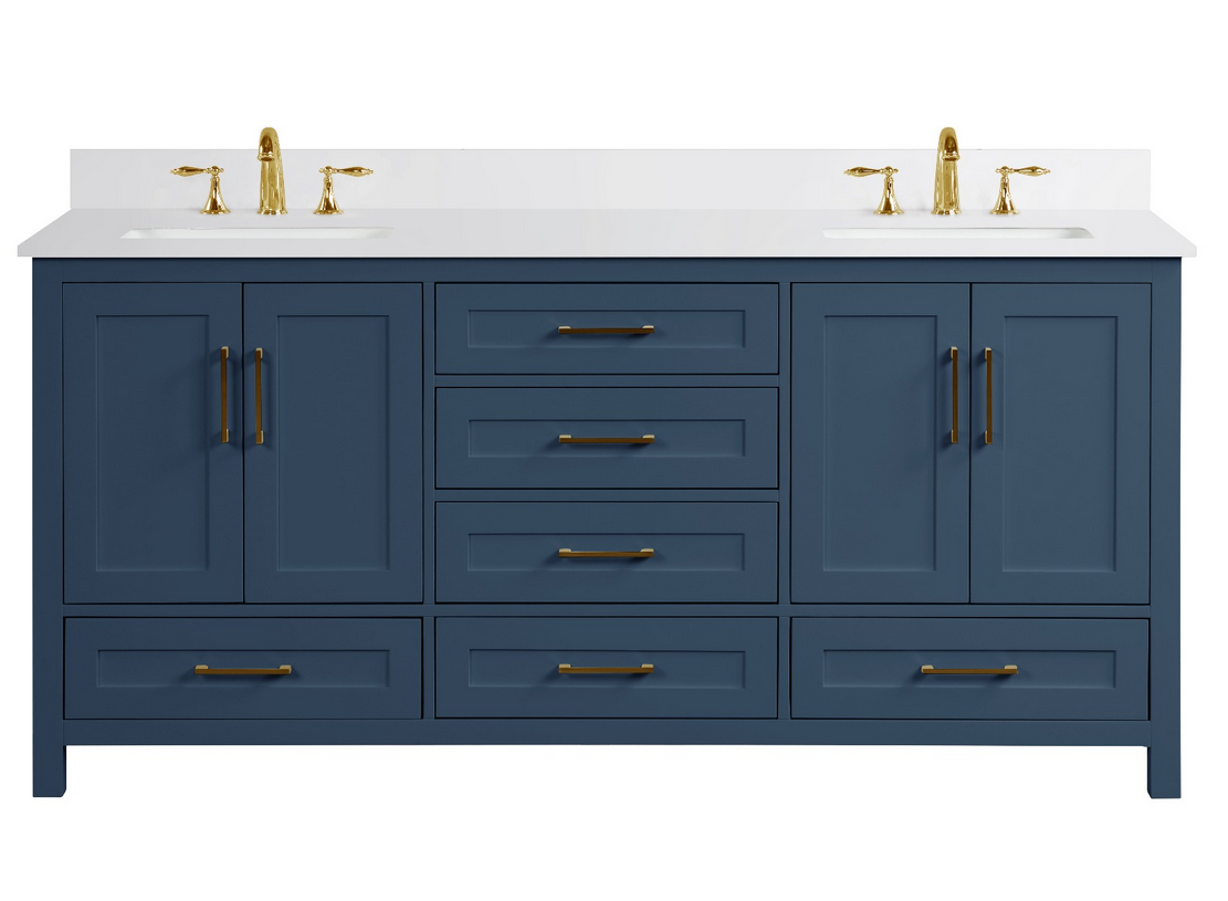 Valencia 72" Vanity Double Sinks Aria Blue (RA-VV7221D-AB)