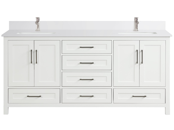 Valencia 72 Vanity Double Sinks Dove White (RA-VV7221D-DS)