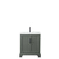 30 Inch Single Sink Bathroom Vanity in Vintage Green with Ceramic Sink and Countertop - Vanity Art VA5030-VG