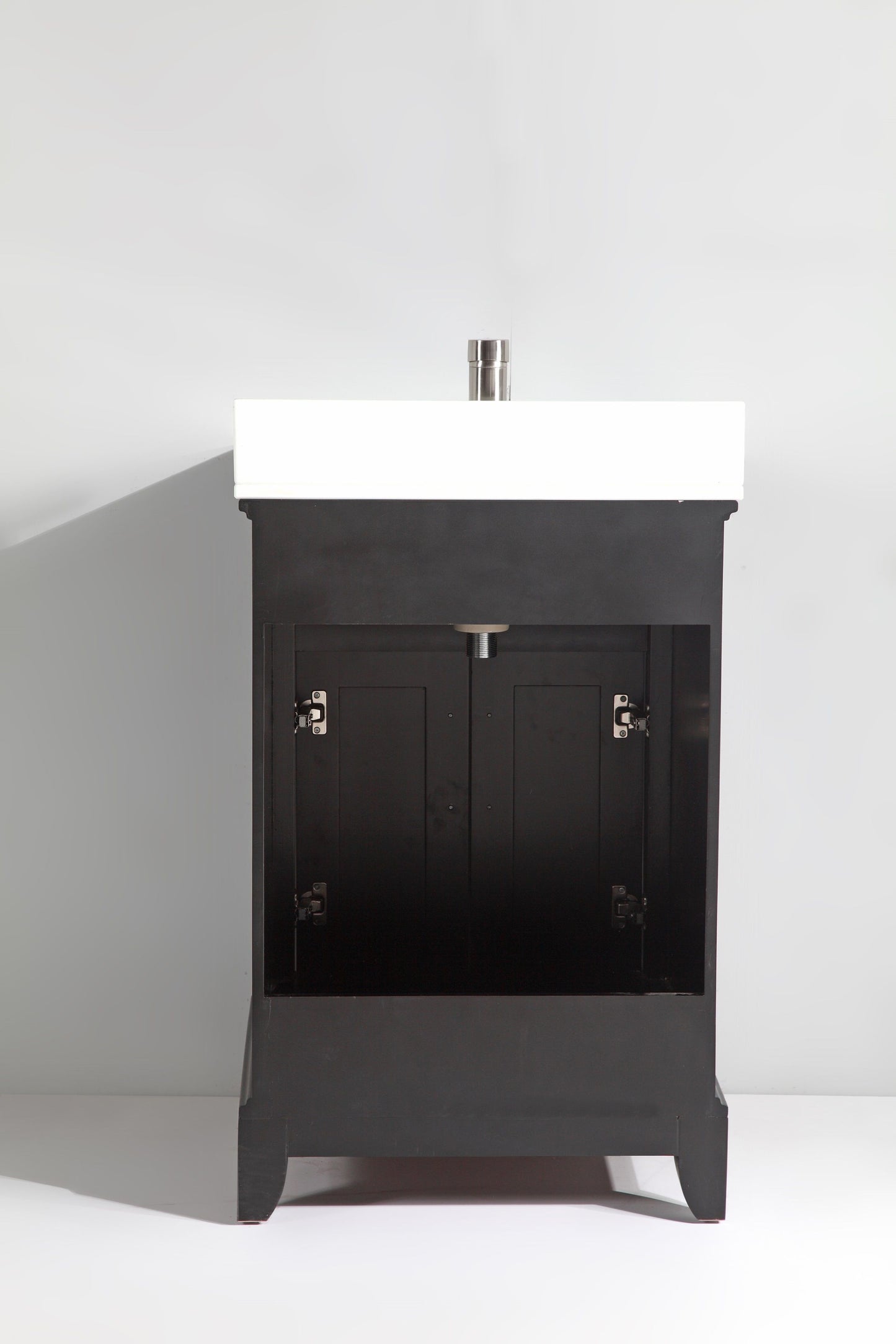 30 Inch Single Sink Bathroom Vanity in Espresso with White Marble Countertop - Vanity Art VA1030E