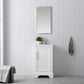 20 Inch Single Sink Bathroom Vanity in White with Ceramic Sink and Countertop - Vanity Art VA5020-W