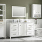 Legion Furniture WLF2160S-W 60" White Finish Single-Sink Vanity Cabinet with Carrara White Top