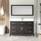 60 Inch Single Sink Bathroom Vanity in Espresso with White Marble Countertop - Vanity Art VA1060SE