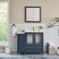 42 Inch Single Sink Bathroom Vanity in Blue with Ceramic Countertop - Vanity Art VA3030-42B