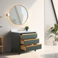 36 Inch Single Sink Bathroom Vanity in Vintage Green with Marble Countertop - Vanity Art VA8036-VG