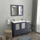 48 Inch Single Sink Bathroom Vanity in Blue with Ceramic Countertop - Vanity Art VA3036-48B