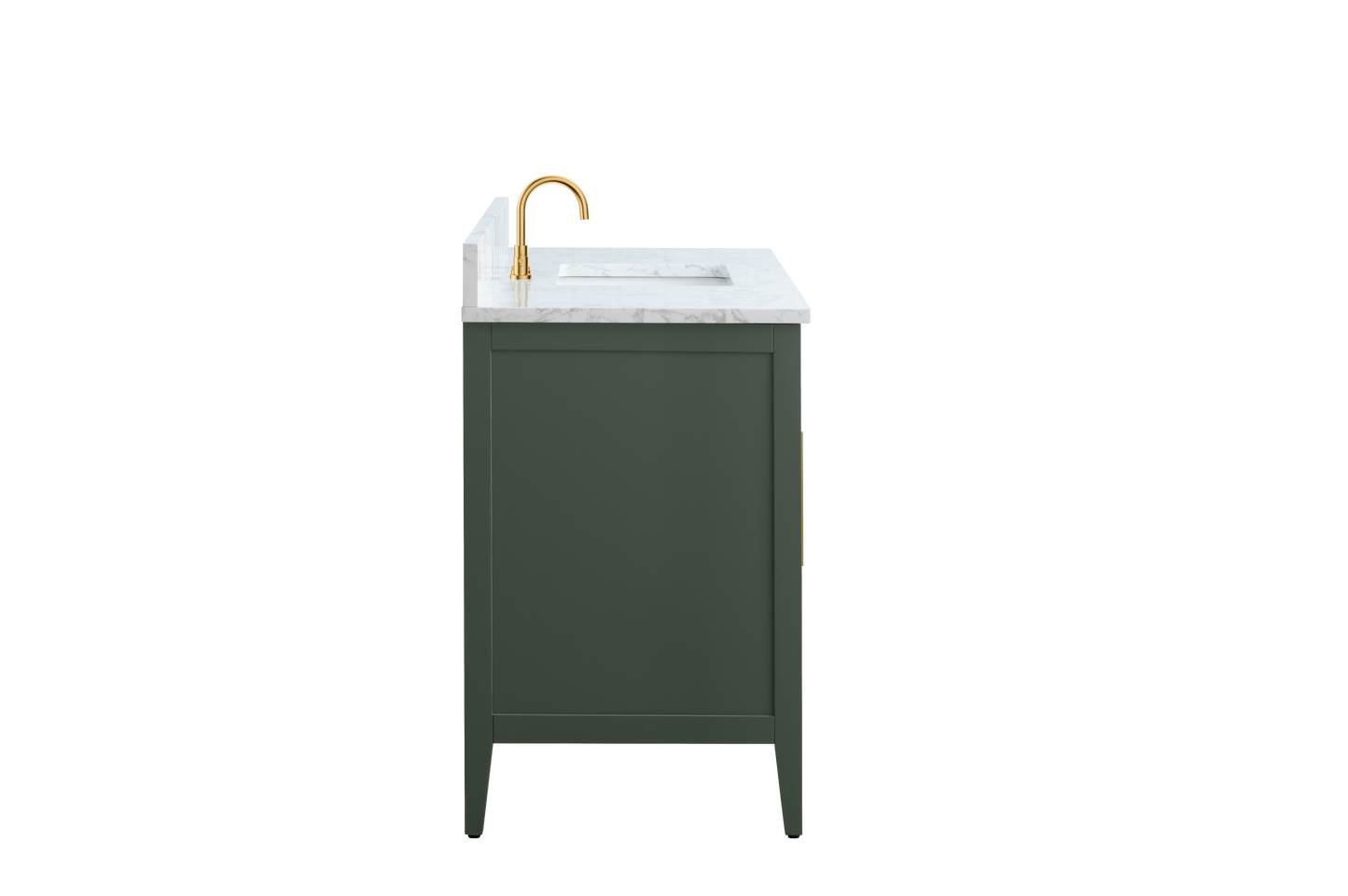 48 Inch Single Sink Bathroom Vanity in Vintage Green with Marble Countertop - Vanity Art VA9048-VG