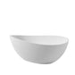 Freestanding Solid Surface Resin Matte Bathtub 63 Inch x 37.5 Inch - Vanity Art VA6918-ML