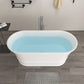 Freestanding Solid Surface Resin Matte Bathtub 67 Inch x 31.5 Inch - Vanity Art VA6919-ML