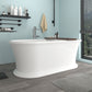 Freestanding Solid Surface Resin Matte Bathtub 67 Inch x 31.5 Inch - Vanity Art VA6916-ML