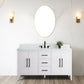 60 Inch Single Sink Bathroom Vanity in White with Marble Countertop - Vanity Art VA9060-SW