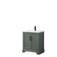 30 Inch Single Sink Bathroom Vanity in Vintage Green with Ceramic Sink and Countertop - Vanity Art VA5030-VG