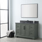 48 Inch Single Sink Bathroom Vanity in Vintage Green with Marble Countertop & Backsplash - Vanity Art VA5048-VG