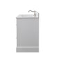 60 Inch Single Sink Bathroom Vanity in White with Marble Countertop & Backsplash - Vanity Art VA5060-SW