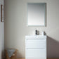 30 Inch Single Sink Bathroom Vanity in White with Resin Top - Vanity Art VA6030WF