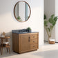 42 Inch Single Sink Bathroom Vanity in Tan with Limestone Top - Vanity Art VA7042-T-BT