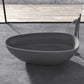 Freestanding Oval-Shaped Stone Resin Bathtub 67 Inch x 33.5 Inch- VA6913-MDL