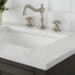 54 Inch Double Sink Bathroom Vanity in Gray with Marble Countertop & Backsplash - Vanity Art VA5054-SG