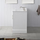 60 Inch Double Sink Bathroom Vanity in White with Marble Countertop & Backsplash - Vanity Art VA5060-DW