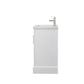 30 Inch Single Sink Bathroom Vanity in White with Ceramic Sink and Countertop - Vanity Art VA5030-W