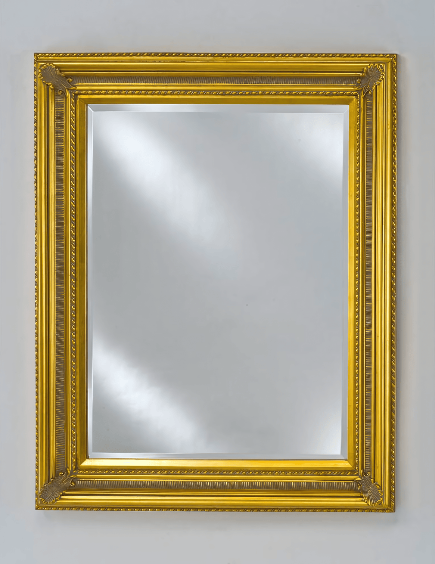 Afina EC15-2834-GD Afina Estate 15 Vanderbilt Baroque Frame Wall Mirror 28" x 34" Antique Gold EC15-2834-GD