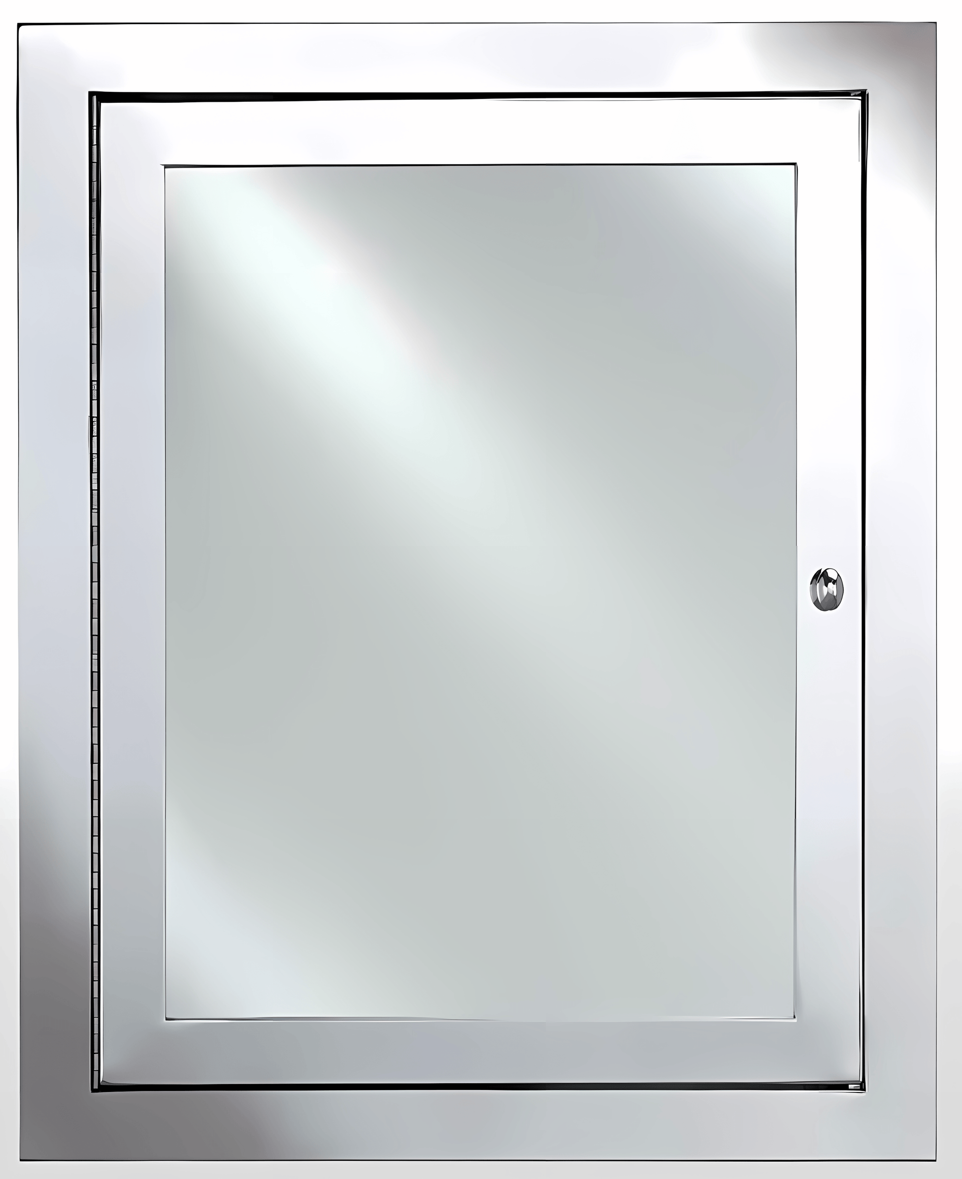 Afina MET-P-L Afina Metro Polished Stainless Steel Single Door Medicine Cabinet MET-P-L