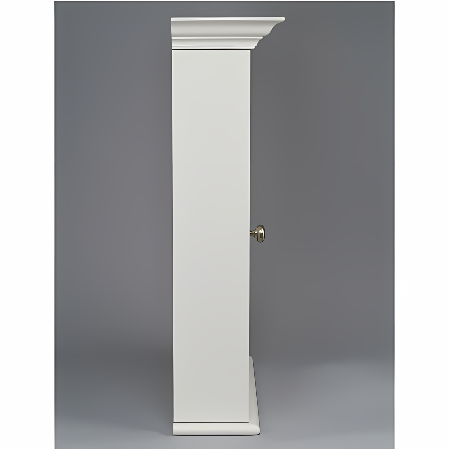 Afina WIL2-W-L Afina Wilshire 2 White Semi Recessed Single Door Medicine Cabinet - WIL2-W-L