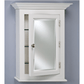 Afina WIL2-W-L Afina Wilshire 2 White Semi Recessed Single Door Medicine Cabinet - WIL2-W-L