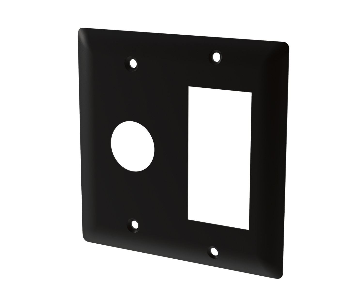 Amba AJ-DGP-MB Amba Double Gang Plate in Matte Black - AJ-DGP-MB