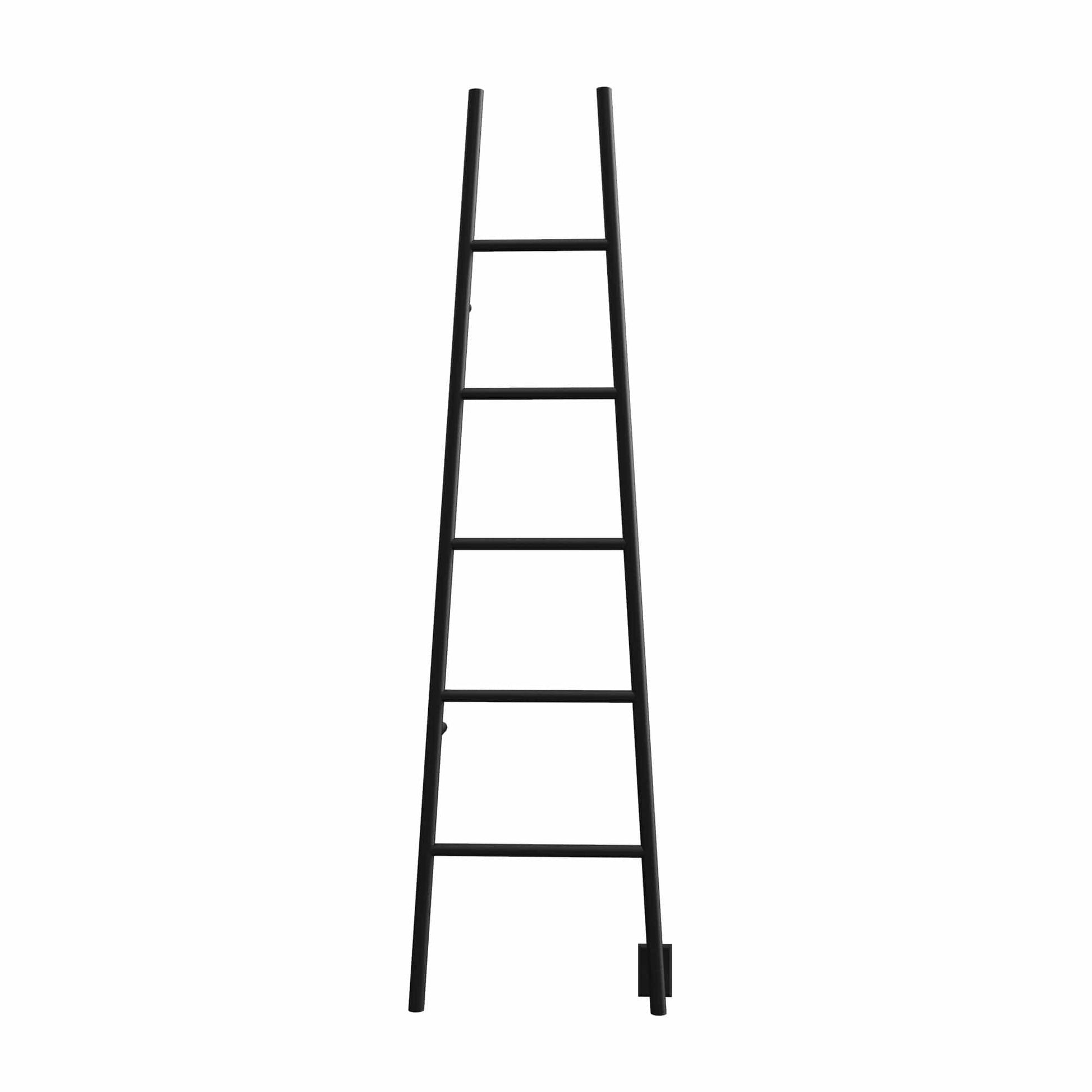 Amba ASMB Amba Jeeves Model A Ladder 5 Bar Hardwired Drying Rack in Matte Black - ASMB