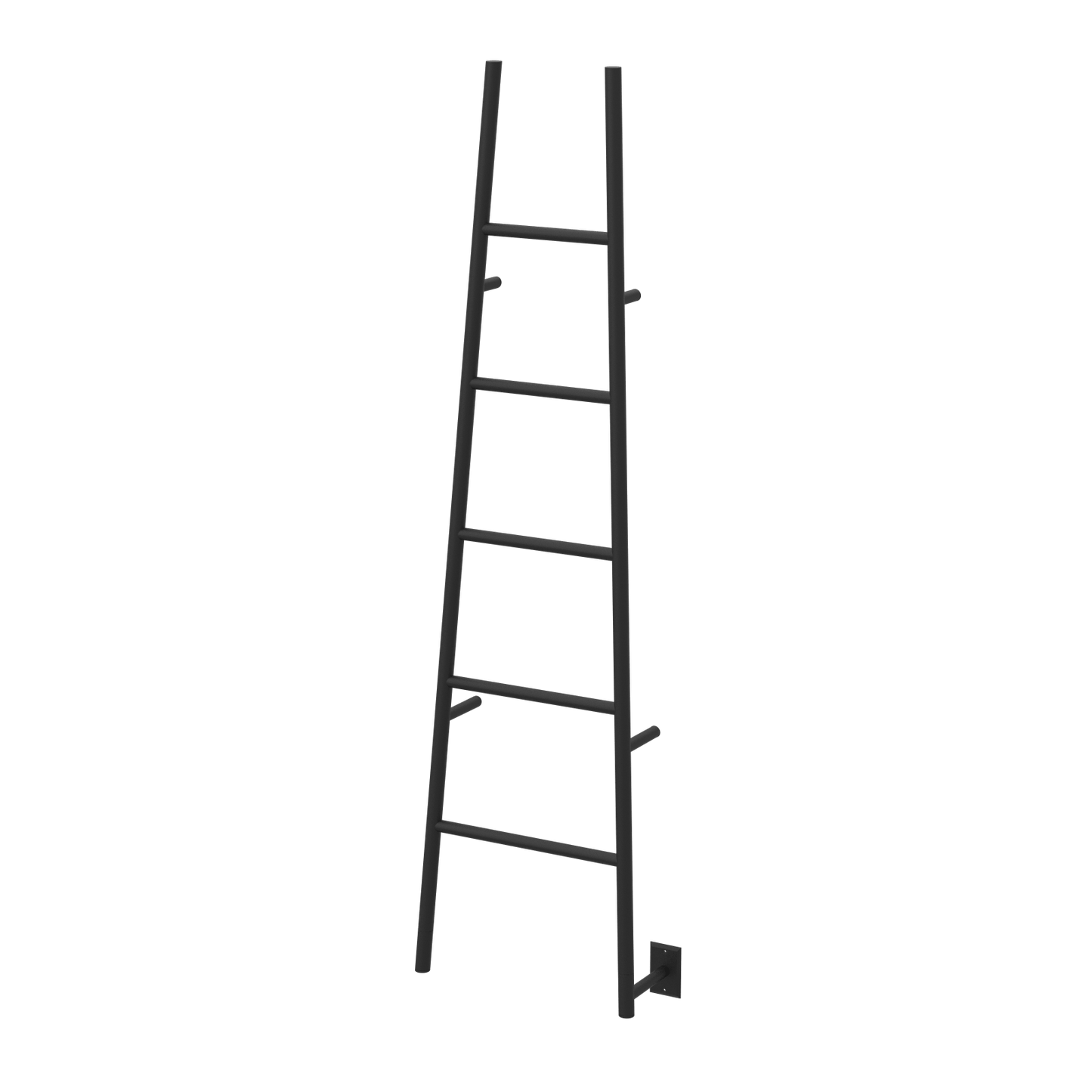 Amba ASMB Amba Jeeves Model A Ladder 5 Bar Hardwired Drying Rack in Matte Black - ASMB