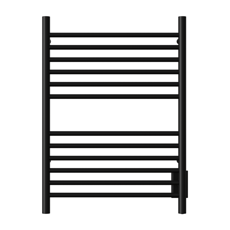 Amba Cape2332.2 Amba Cape Model 2332 12 Straight Bar Hardwired Towel Warmer in Matte Black - Cape2332.2