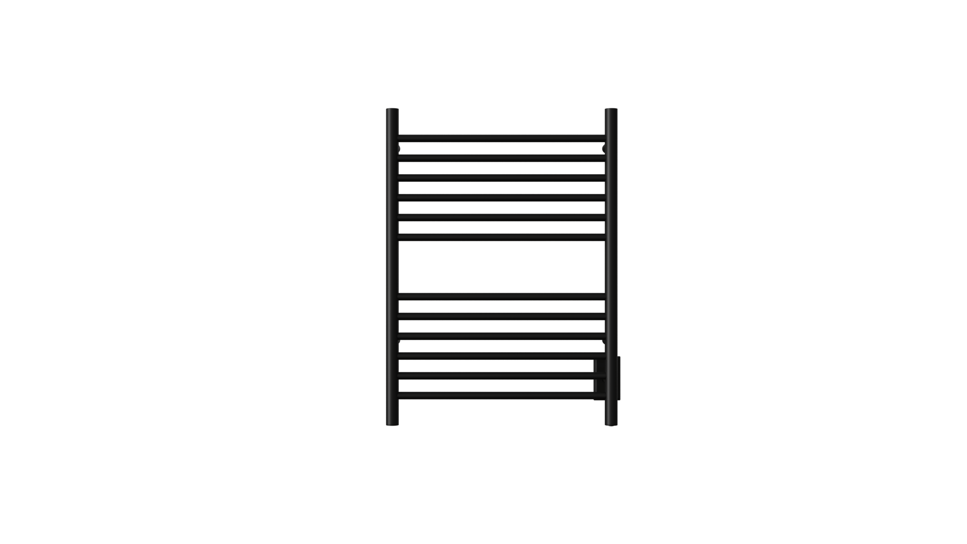 Amba Cape2332.2 Amba Cape Model 2332 12 Straight Bar Hardwired Towel Warmer in Matte Black - Cape2332.2