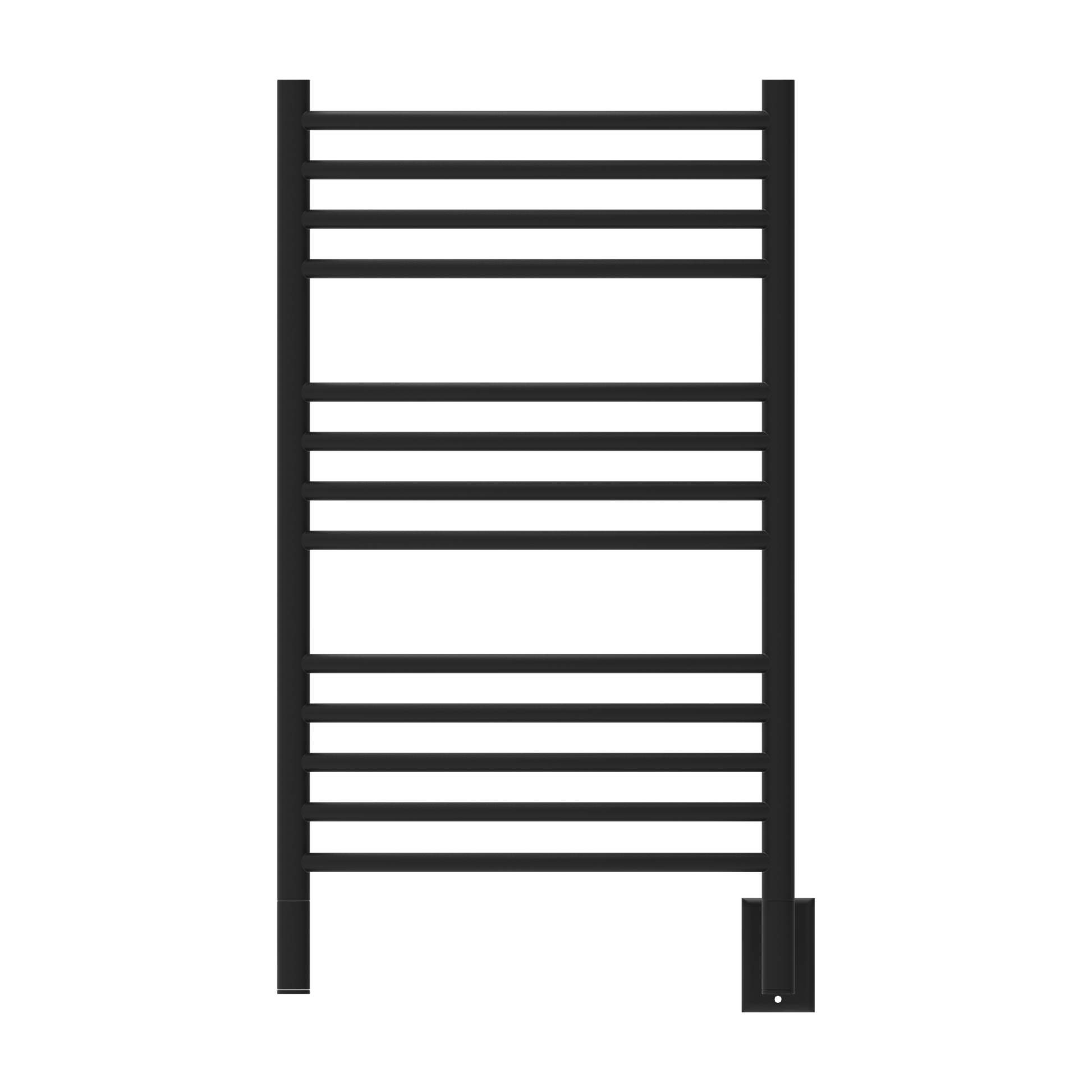 Amba CCMB Amba Jeeves Model C Curved 13 Bar Hardwired Towel Warmer in Matte Black - CCMB