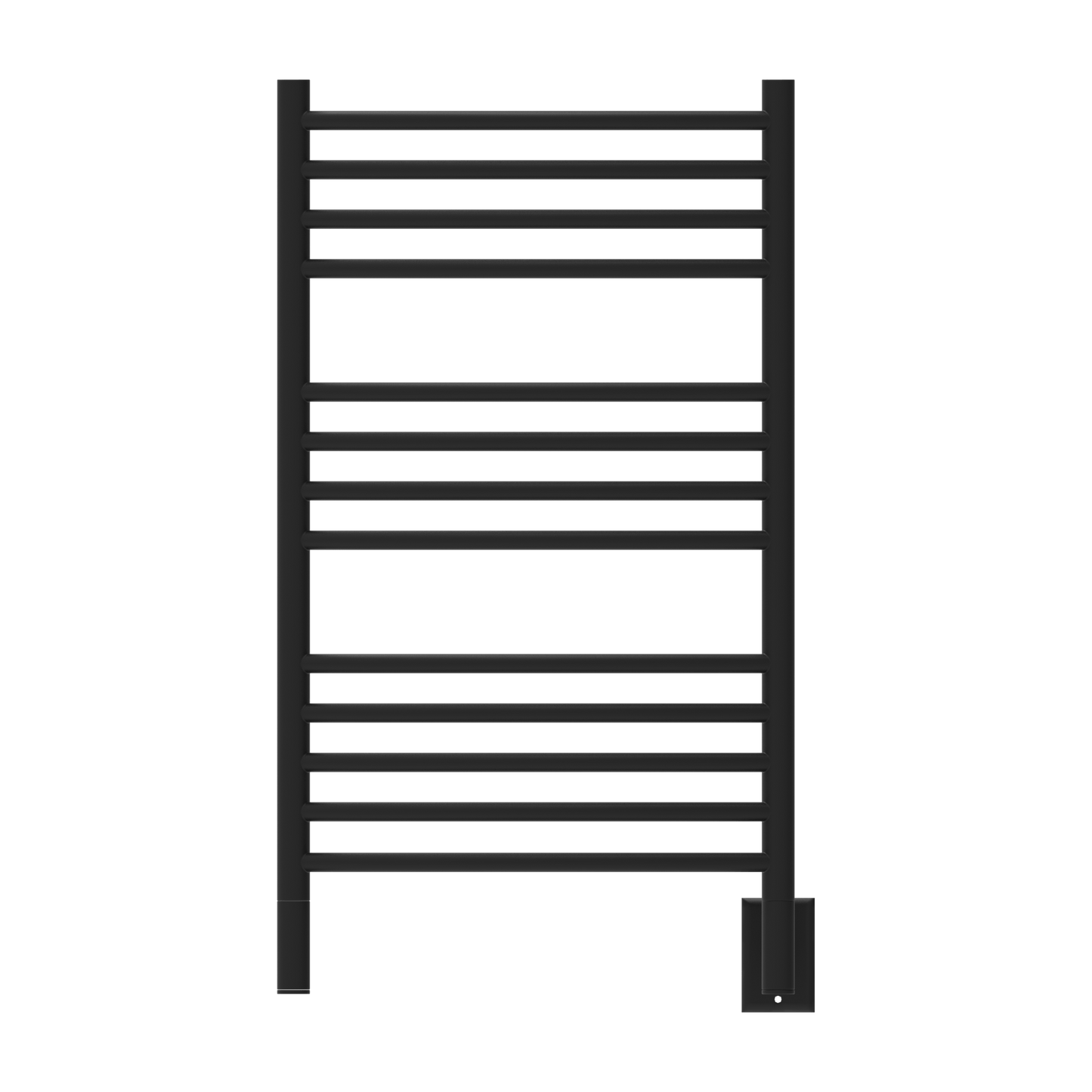 Amba CCMB Amba Jeeves Model C Curved 13 Bar Hardwired Towel Warmer in Matte Black - CCMB