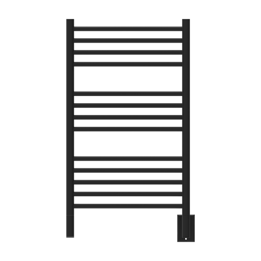 Amba CSMB Amba Jeeves Model C Straight 13 Bar Hardwired Towel Warmer in Matte Black - CSMB