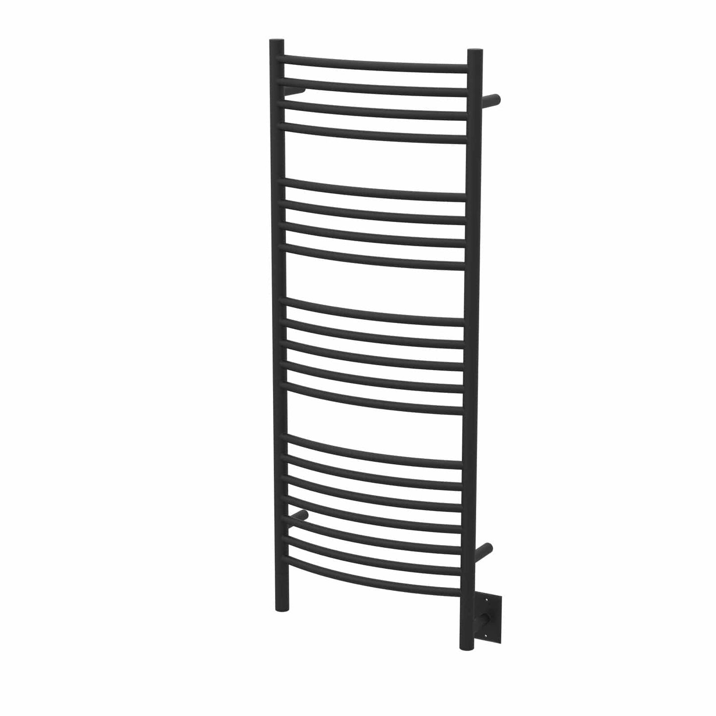 Amba DCMB Amba Jeeves Model D Curved 20 Bar Hardwired Towel Warmer in Matte Black - DCMB