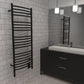 Amba DCMB Amba Jeeves Model D Curved 20 Bar Hardwired Towel Warmer in Matte Black - DCMB