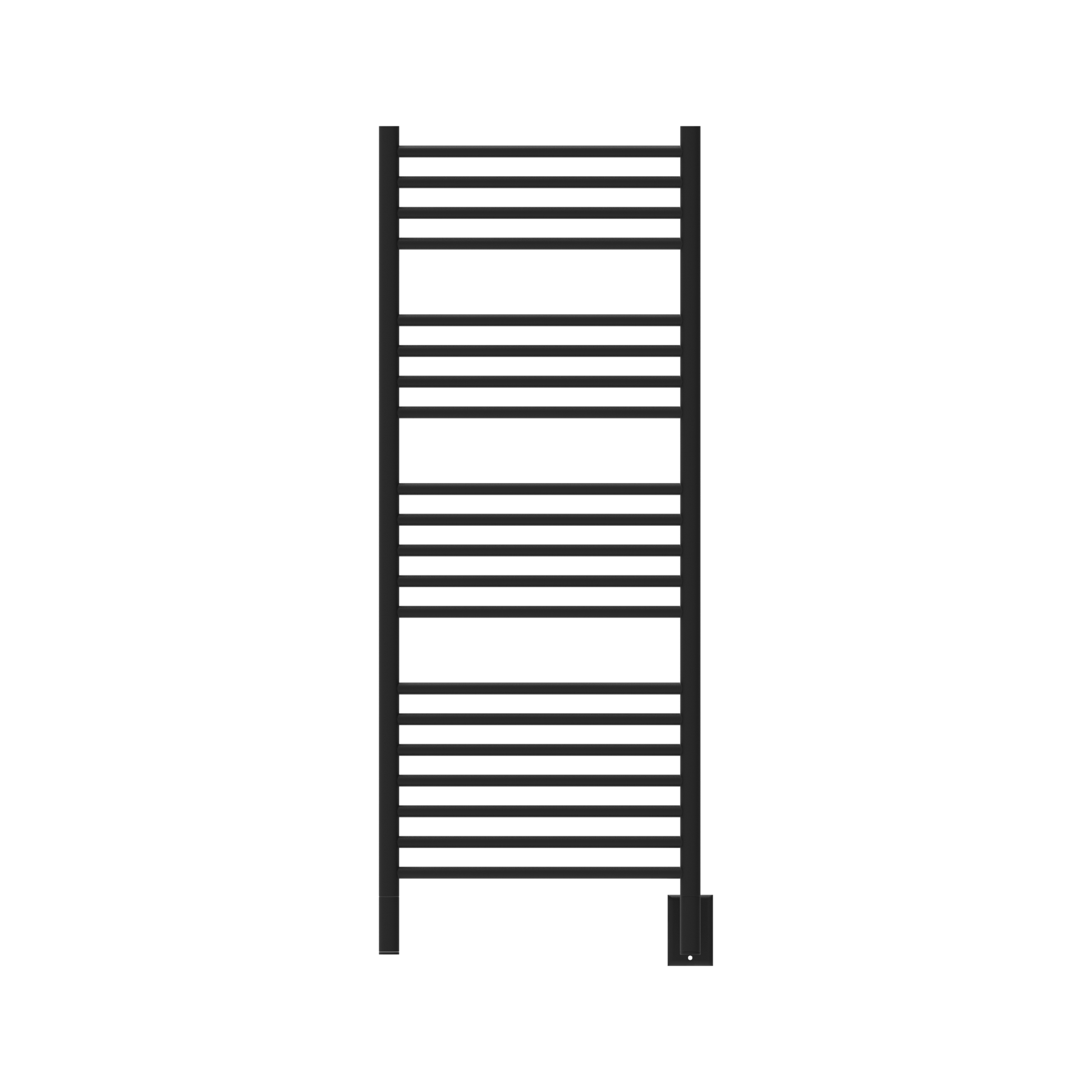 Amba DSMB Amba Jeeves Model D Straight 20 Bar Hardwired Towel Warmer in Matte Black - DSMB