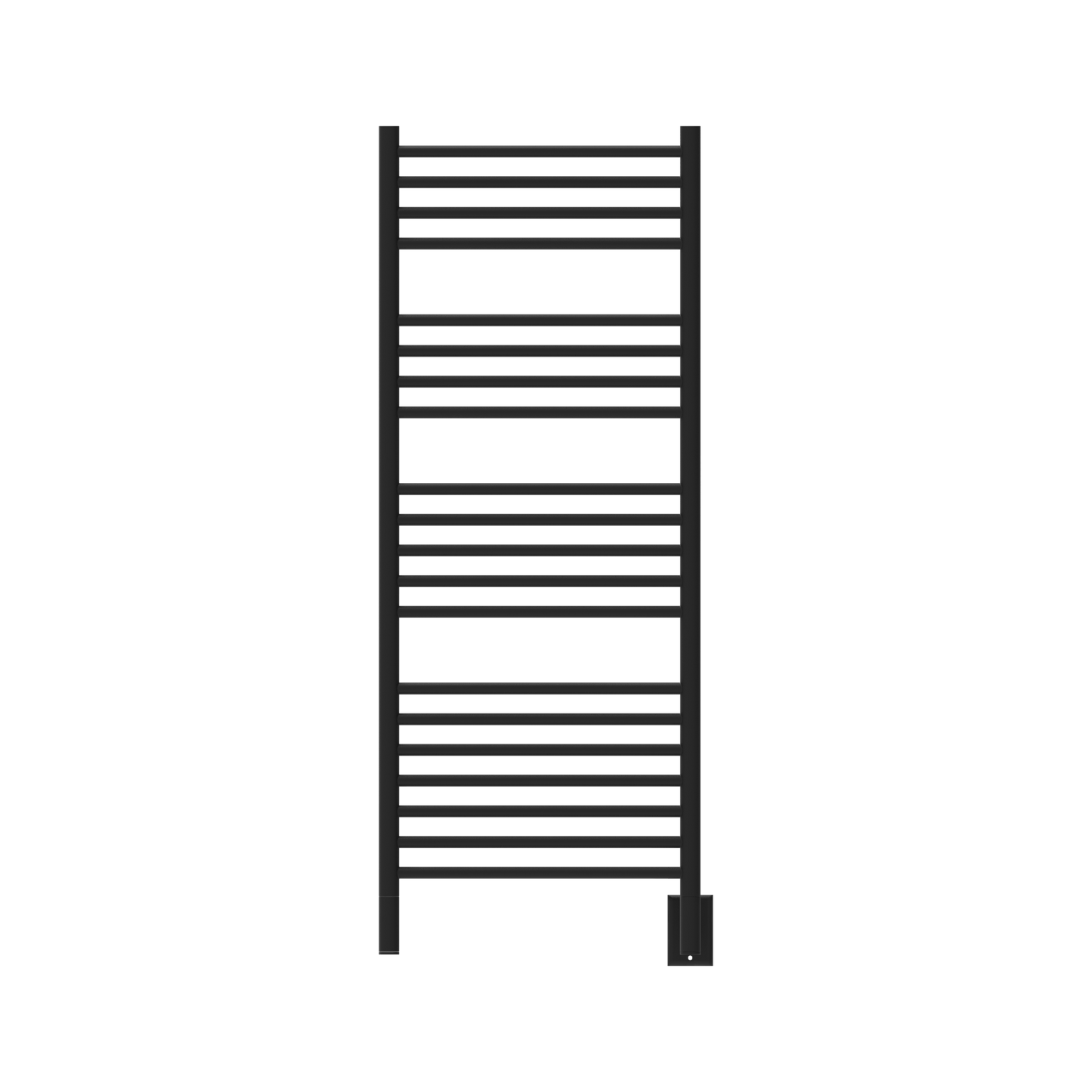 Amba DSMB Amba Jeeves Model D Straight 20 Bar Hardwired Towel Warmer in Matte Black - DSMB