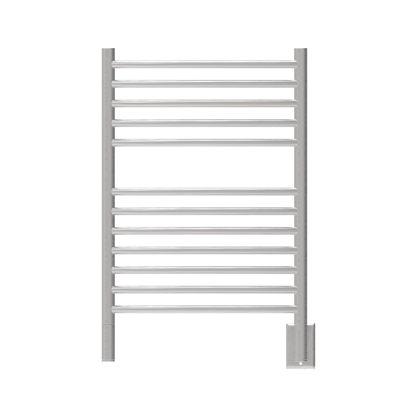 Amba ECB Amba Jeeves Model E Curved 12 Bar Hardwired Towel Warmer in Brushed - ECB