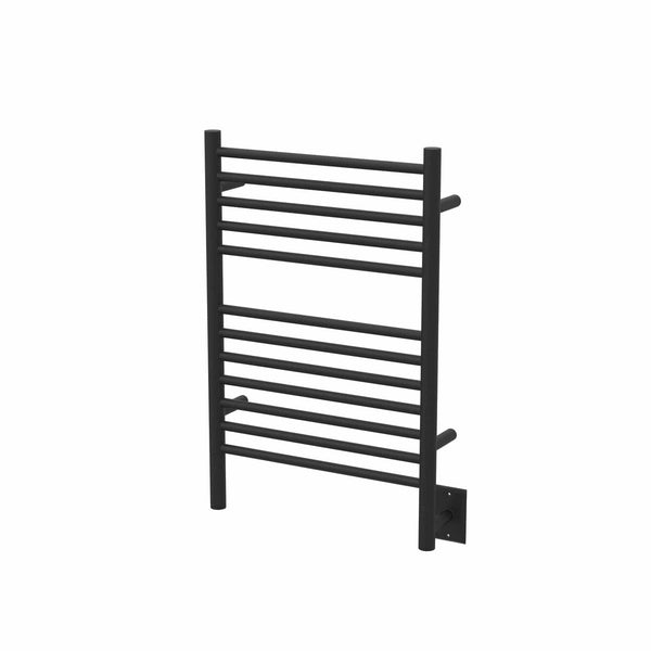 Amba ESMB Amba Jeeves Model E Straight 12 Bar Hardwired Towel Warmer in Matte Black - ESMB