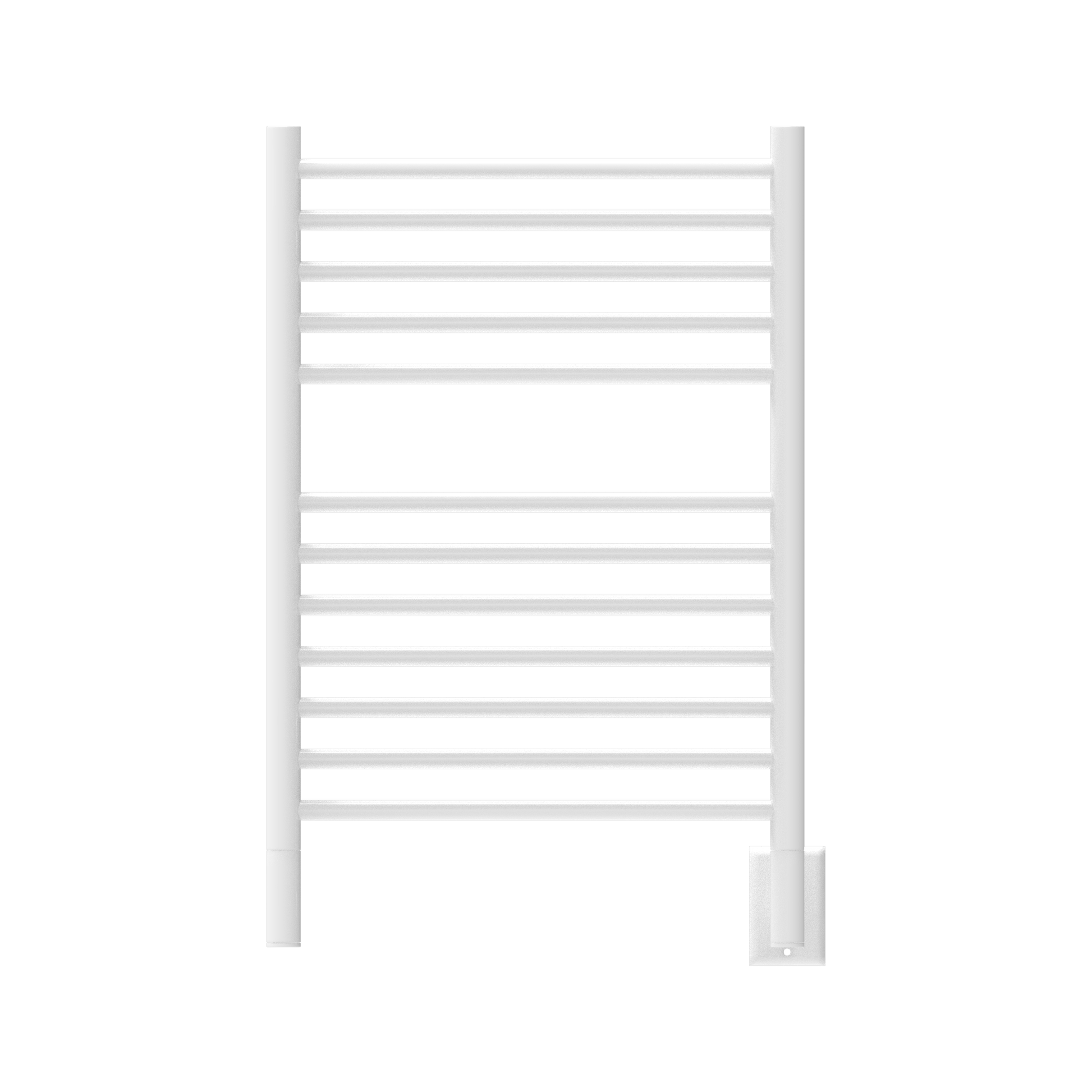 Amba ESW Amba Jeeves Model E Straight 12 Bar Hardwired Towel Warmer in White - ESW