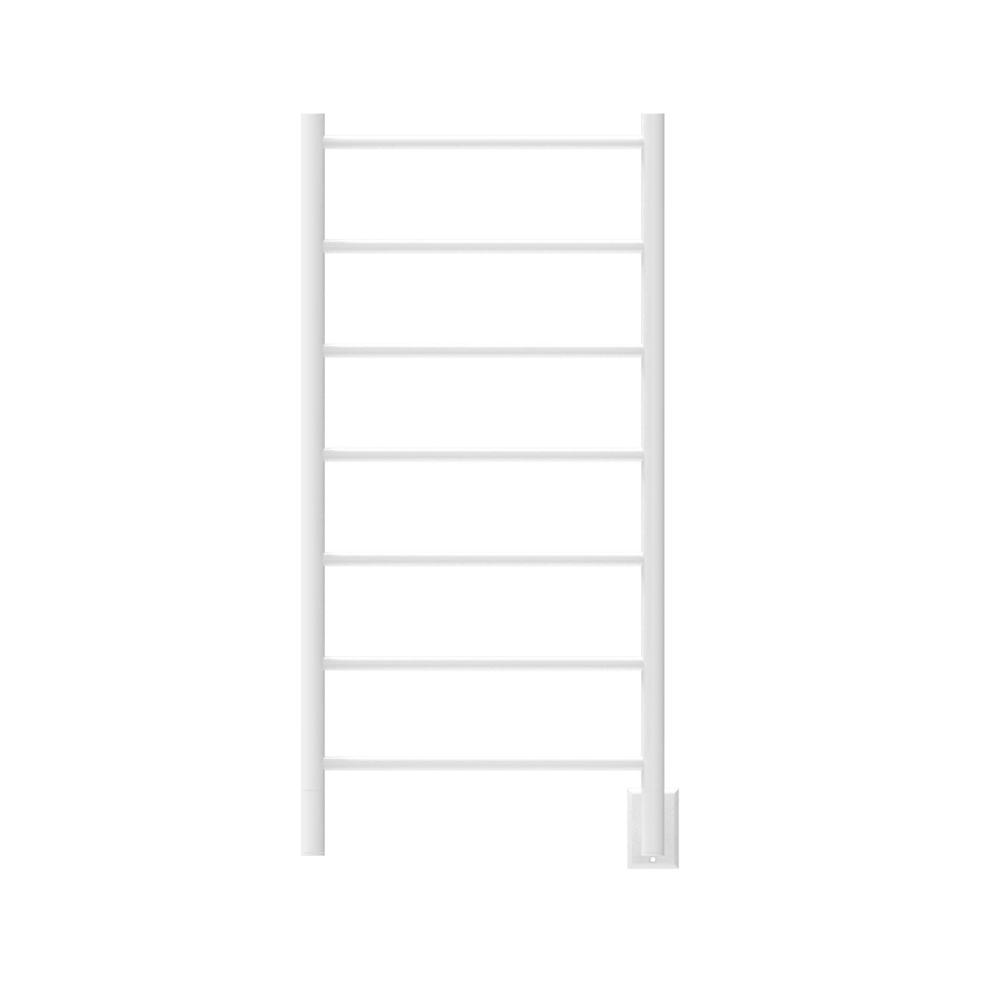 Amba FSW Amba Jeeves Model F Straight 7 Bar Hardwired Drying Rack in White - FSW