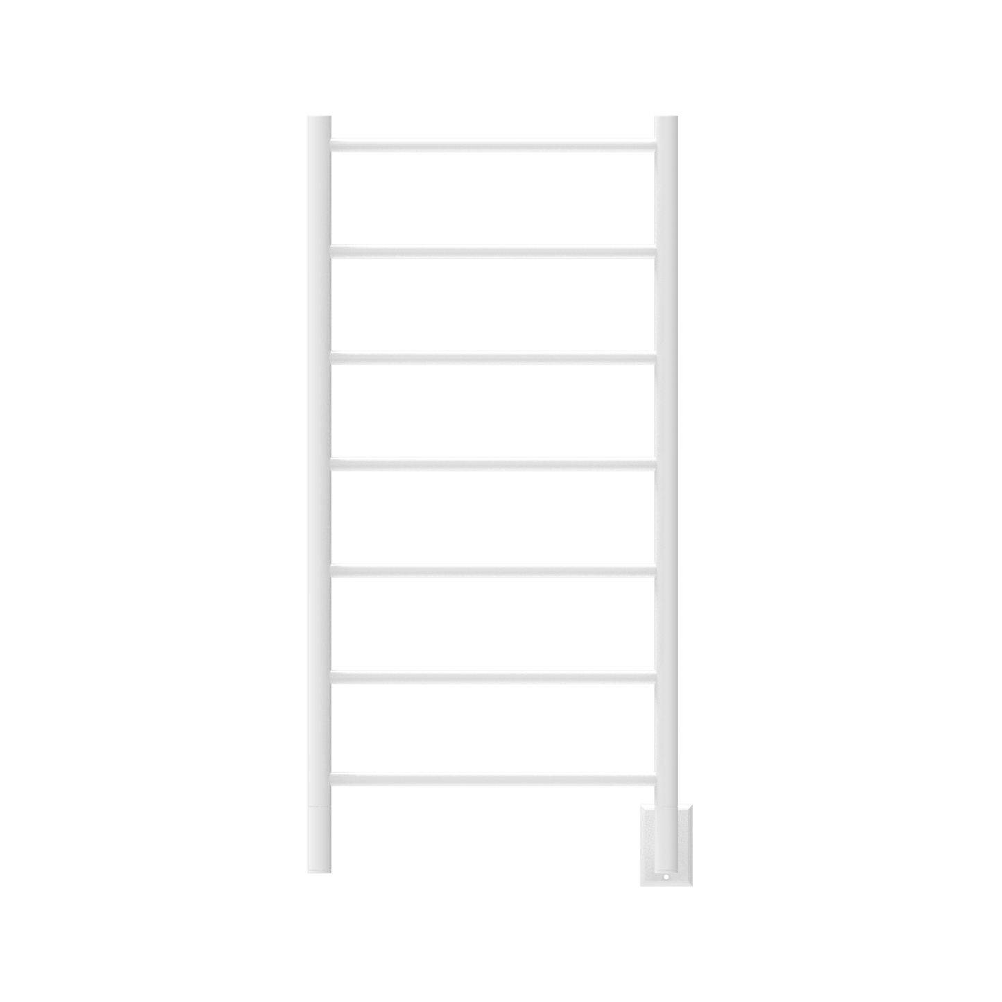 Amba FSW Amba Jeeves Model F Straight 7 Bar Hardwired Drying Rack in White - FSW