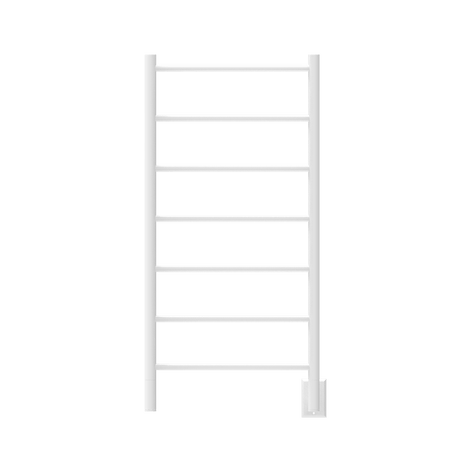 Amba FSW Amba Jeeves Model F Straight 7 Bar Hardwired Drying Rack in White - FSW