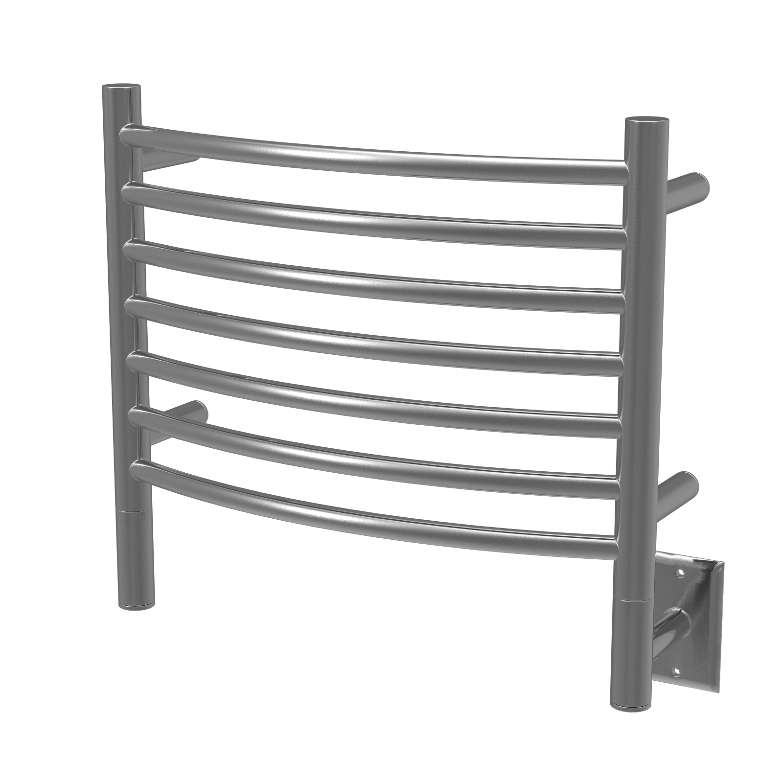 Amba HCB Amba Jeeves Model H Curved 7 Bar Hardwired Towel Warmer in Brushed - HCB